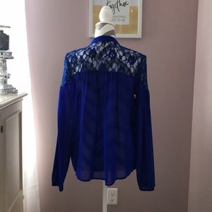 Royal Blue Blouse
